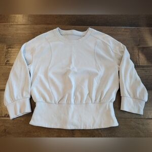 LULULEMON Women's EEUC Softstreme Cream Ivory ribbed-hem Pullover Sweatshirt -6